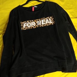 For real black sweatshirt